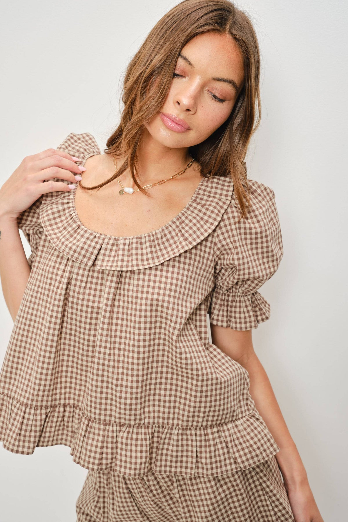 Kora Gingham Top