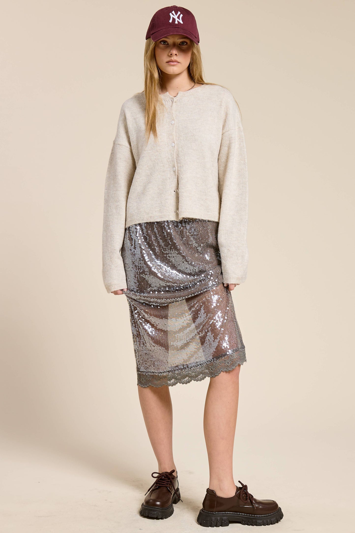 Varsity Patch New York Knit Cardigan