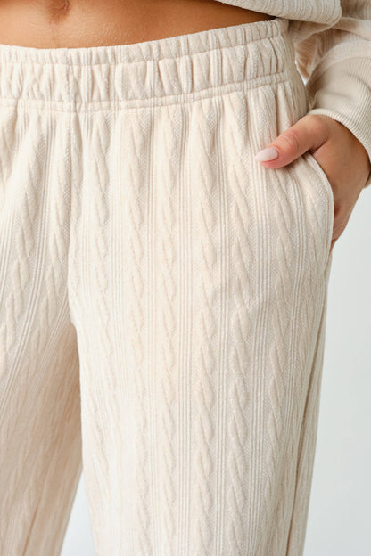 Tay Groove-Track Textured Lounge Pants