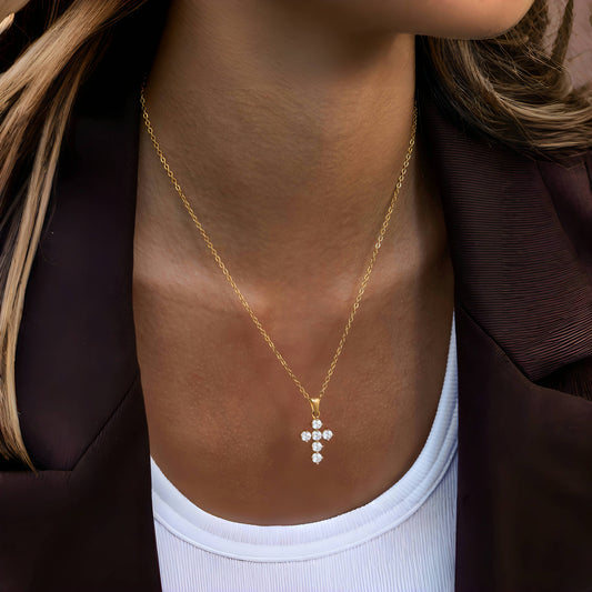 Faith Cross Necklace | Waterproof Jewelry