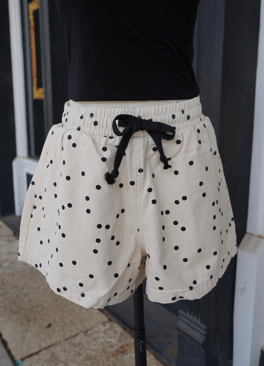 Amie Polka Dot Waist Shorts