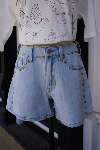 Hailey Studded Denim Short