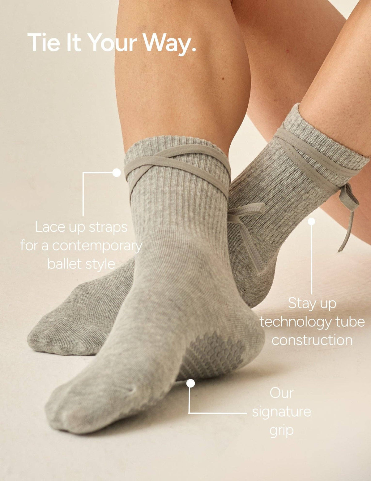 The Nina Grip Sock | LUCKY HONEY