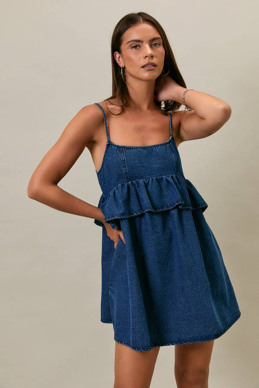 Ronnie Denim Mini Dress