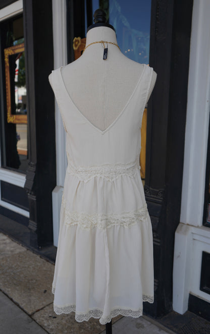 Naomi Lace Detail Mini Dress