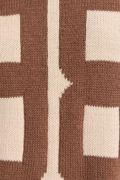 Addie Jersey Cable Knit Sweater