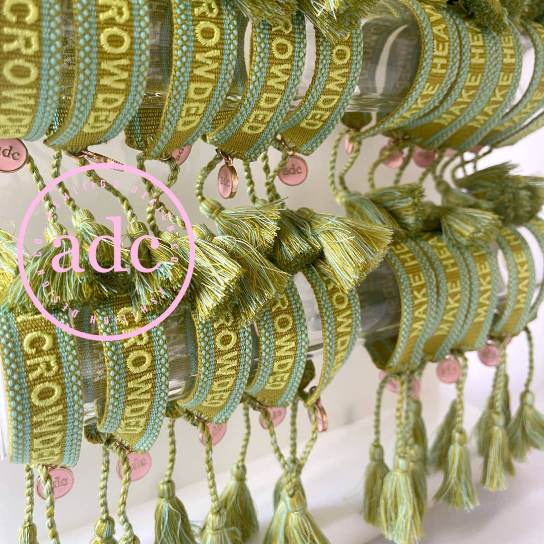 MAKE HEAVEN CROWDED | Canvas Bracelet