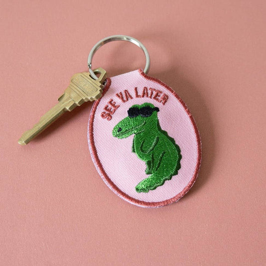 Embroidered Patch Keychain
