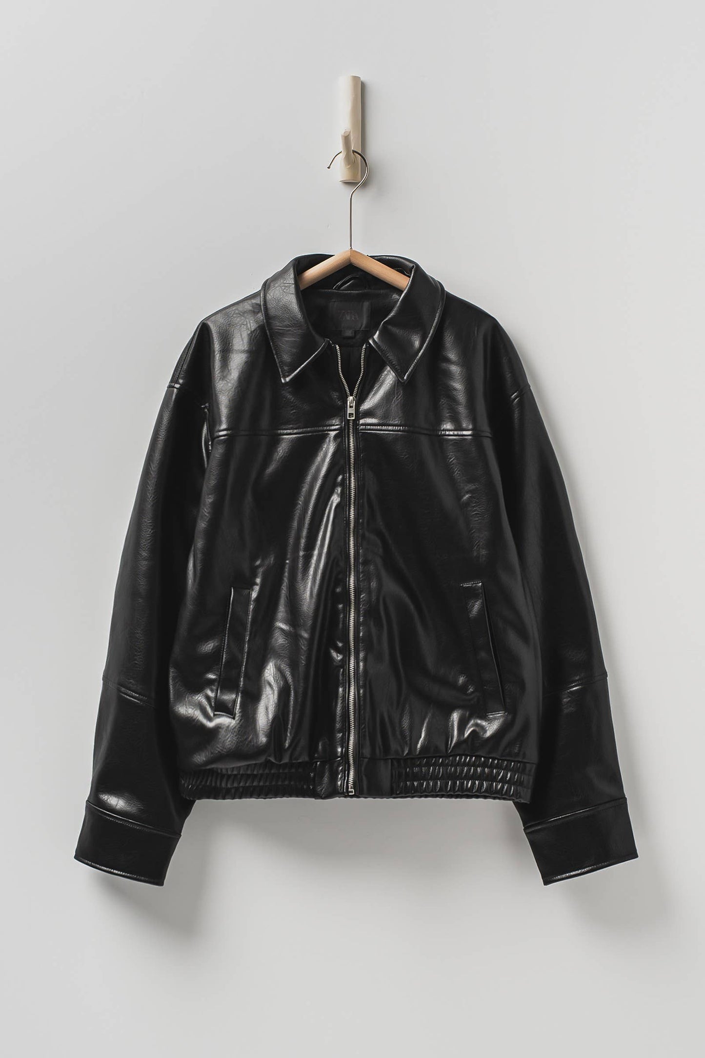 Piper Faux Leather Zip-Up Jacket
