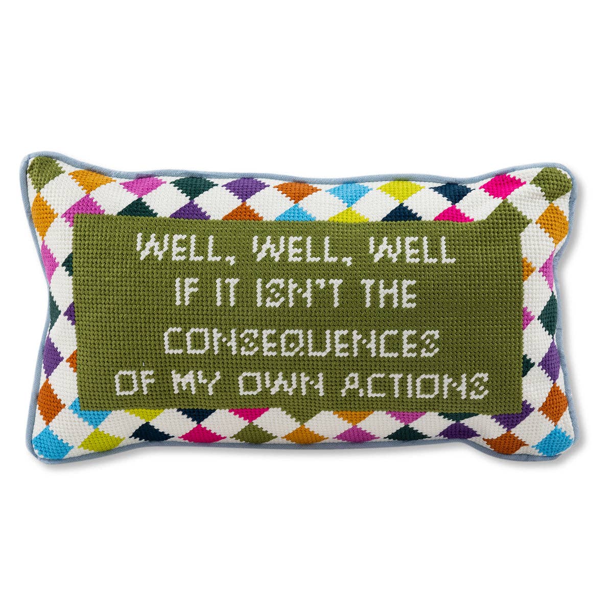 Well Well Well | FURBISH  Needlepoint Pillow