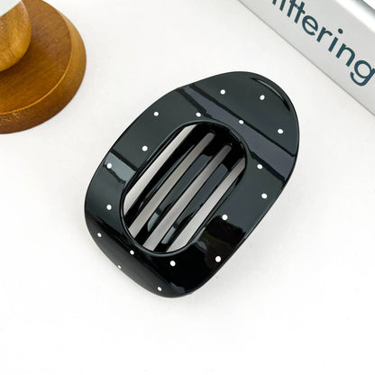 Polka Dot Flat Claw Clip