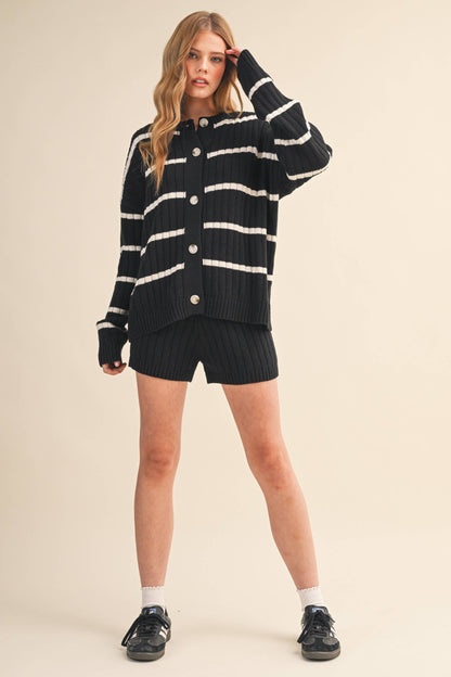 Tess Stripe Sweater and Shorts Set
