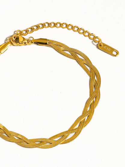 Yvet Braided Snake Chain Bracelet  | Waterproof Jewelry