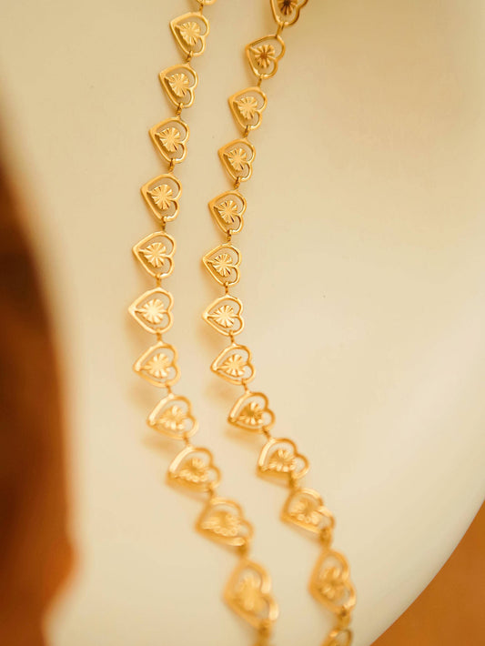 Agathe Dainty Heart Choker | Waterproof Jewelry