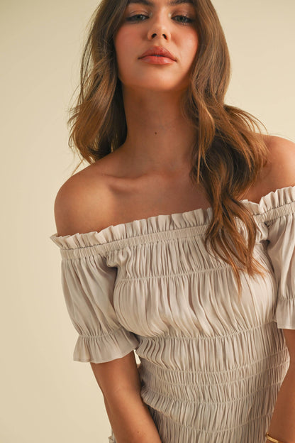 Ida Smocked Mini Dress