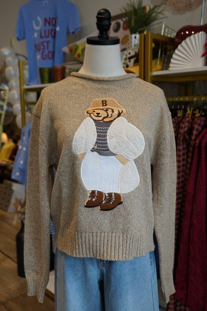 Teddy Bear Knit Sweater
