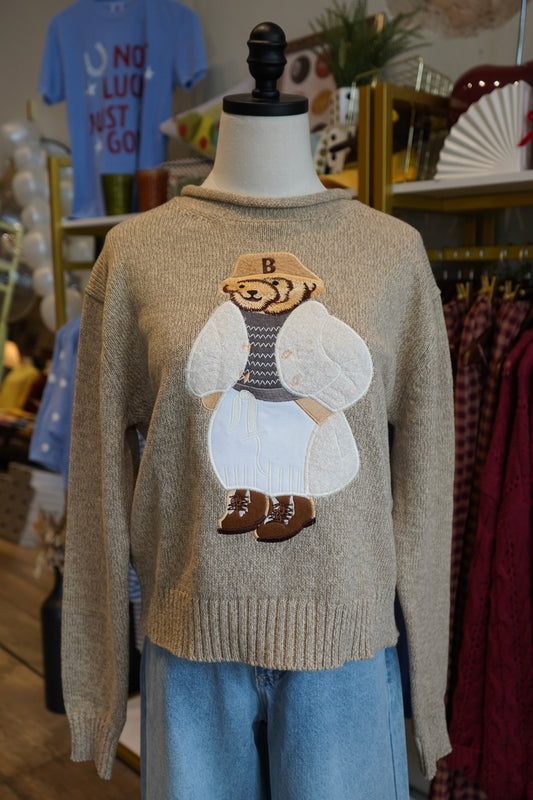 Teddy Bear Knit Sweater