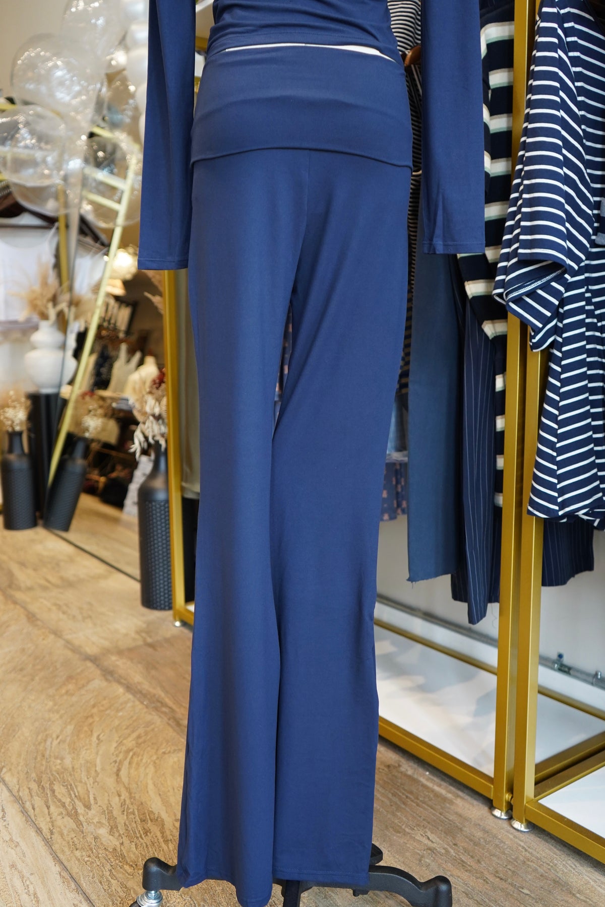 Piper Soft Knit Foldover Flare Pants