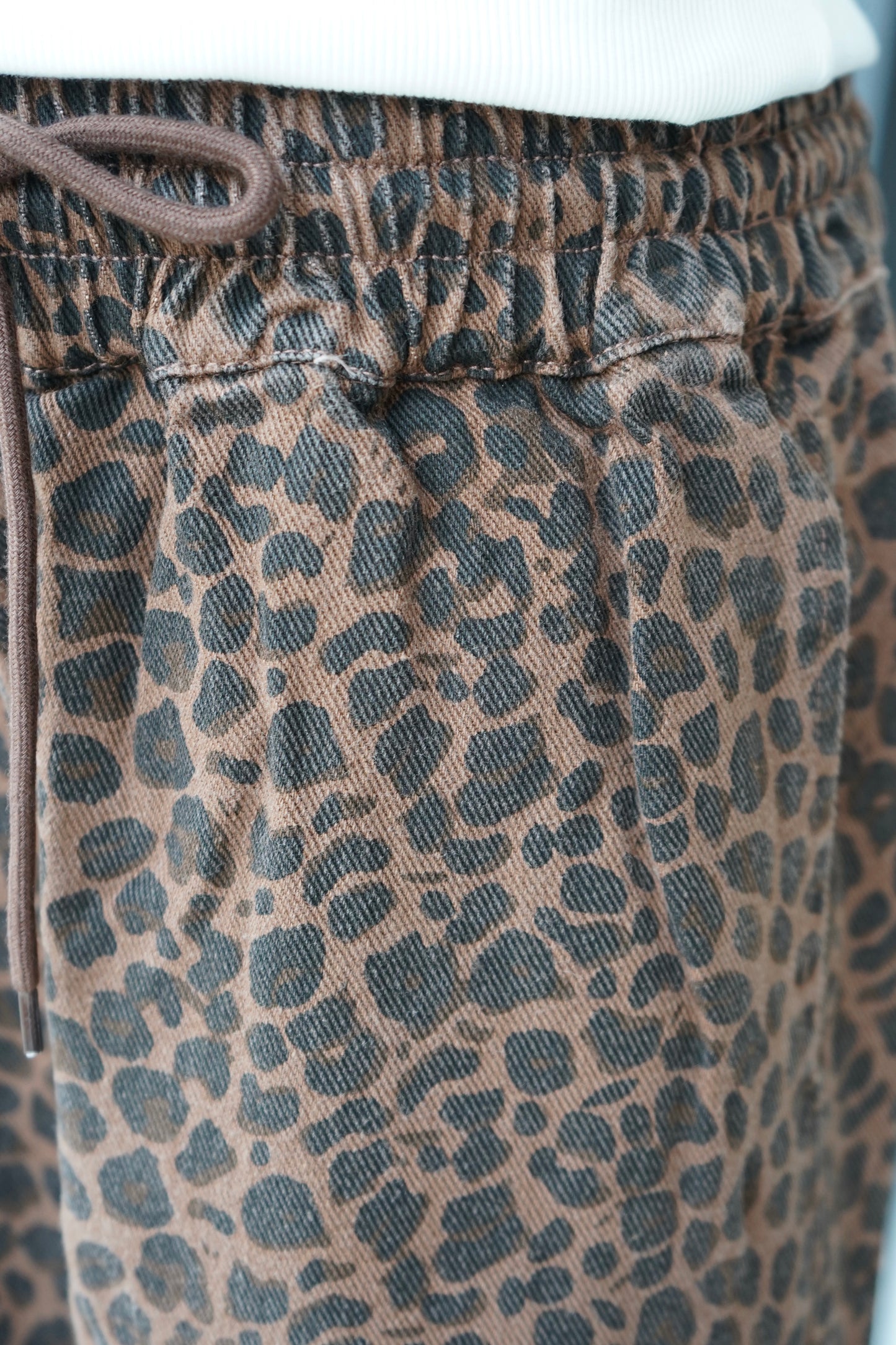 Carli Leopard Wide Leg Track Pants
