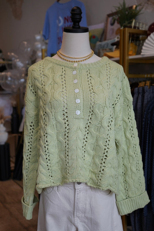 Lillie Cable Knit Sweater Top