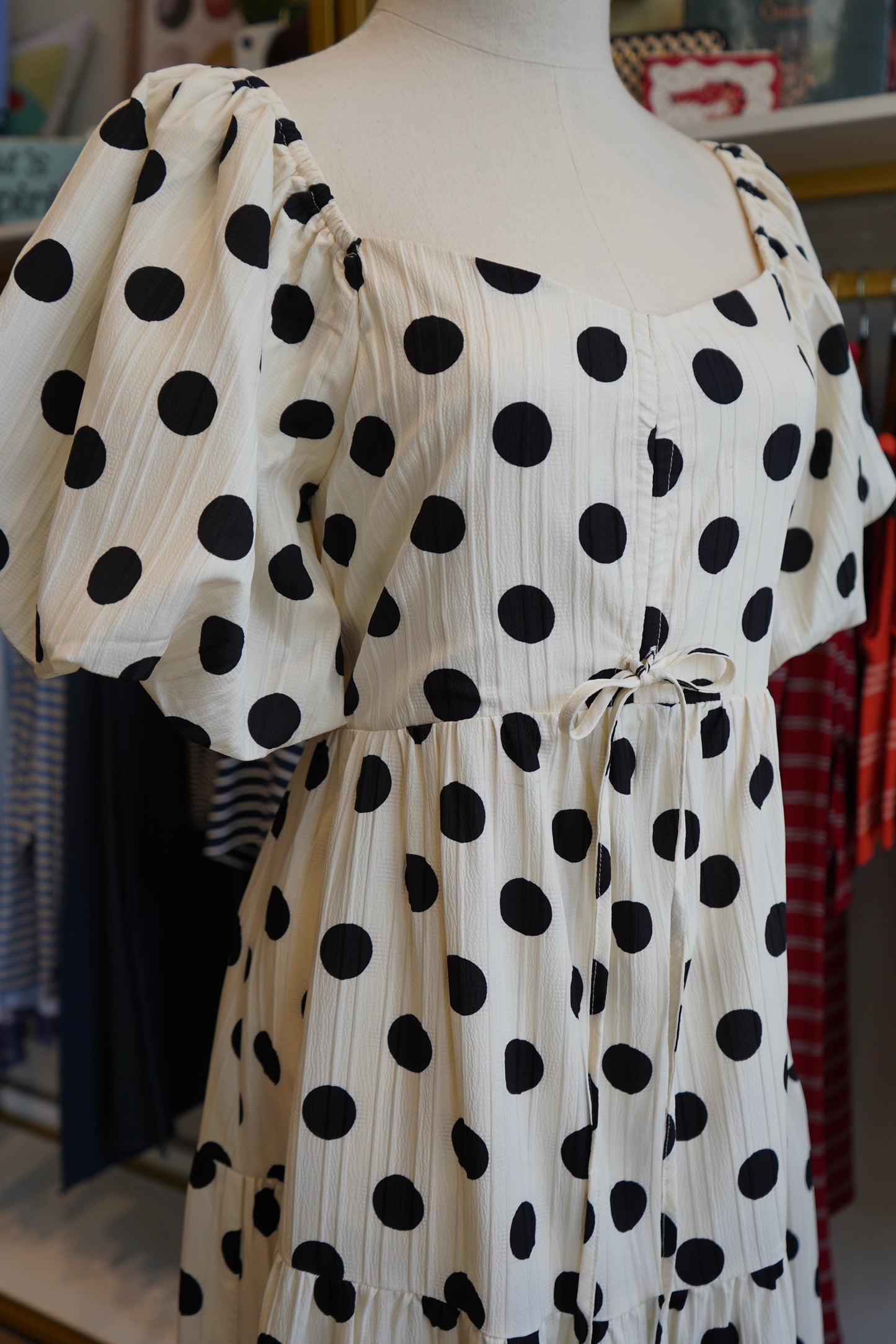 Liana Polka Dot Maxi Dress