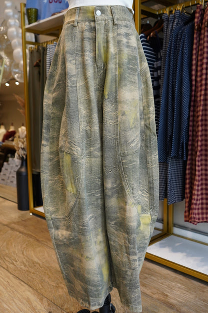 Josie Camo Barrel Jeans