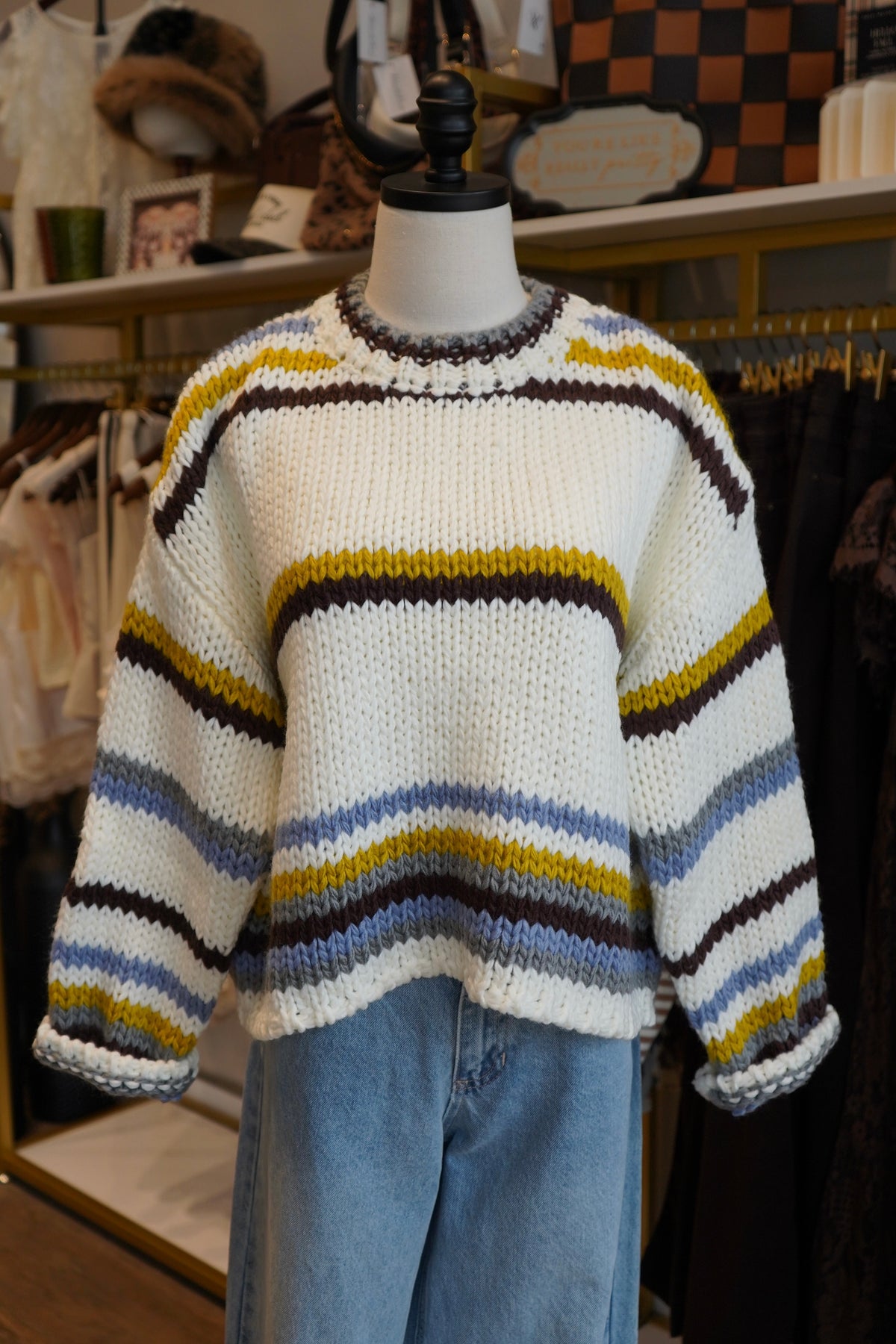 Amelia Stripe Sweater
