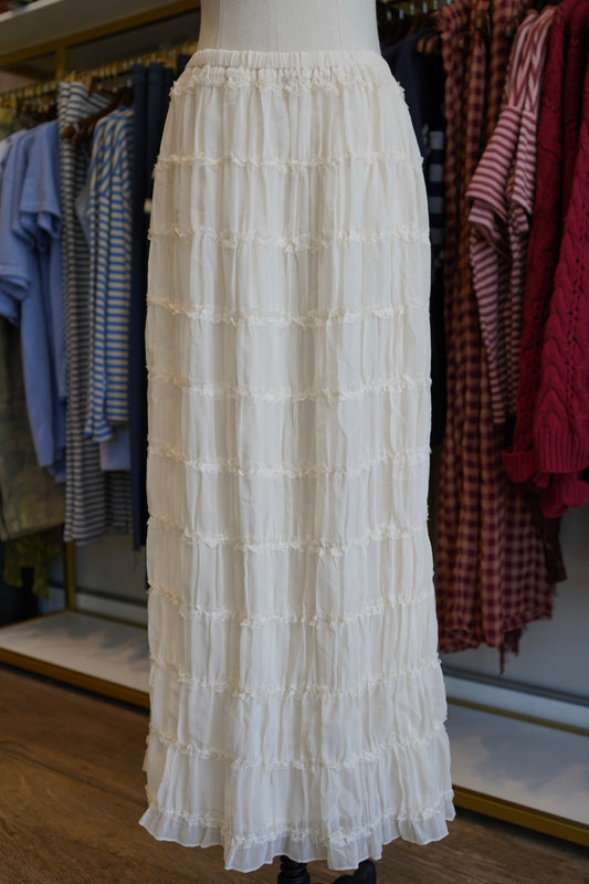 Audrey Ruffle Tiered Maxi Skirt