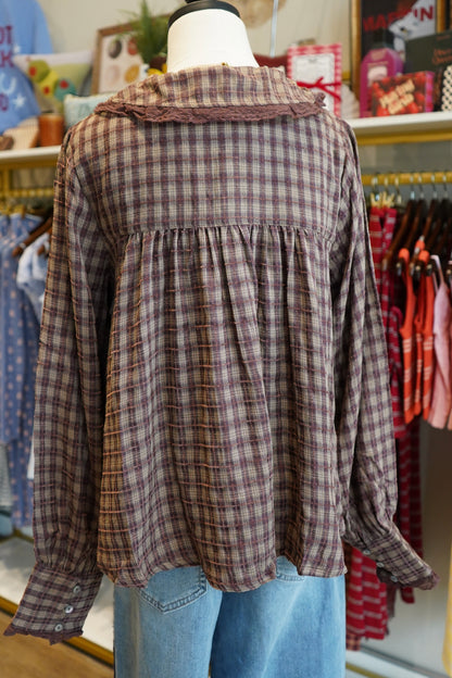Alexis Plaid Blouse