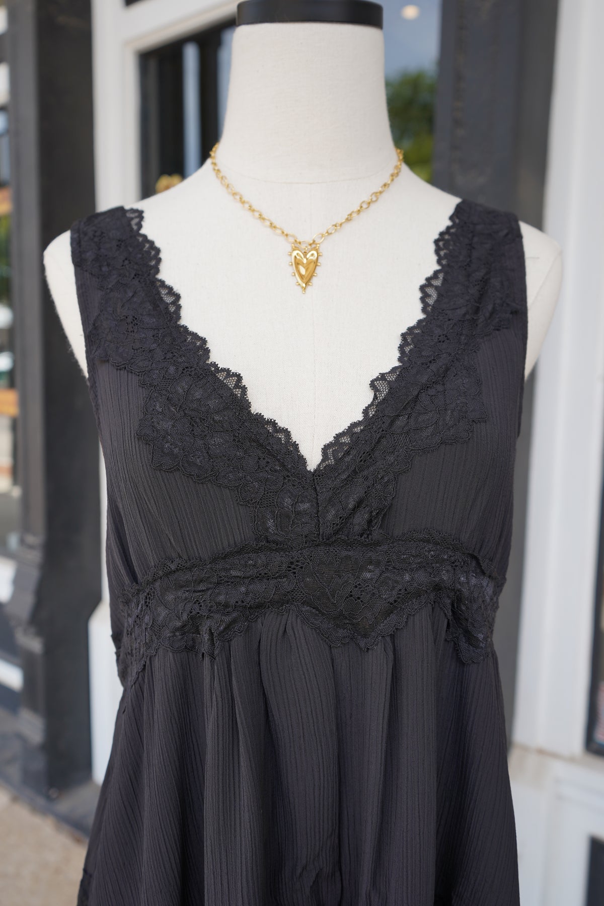 Naomi Lace Detail Mini Dress