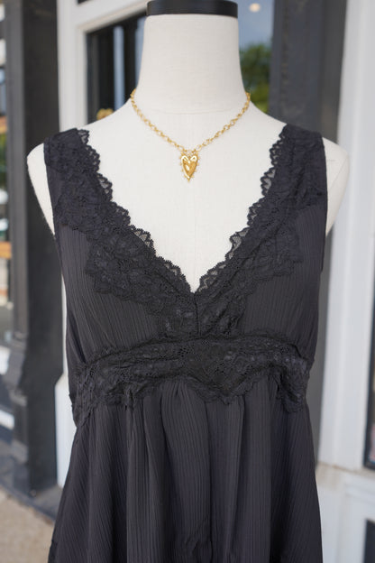 Naomi Lace Detail Mini Dress