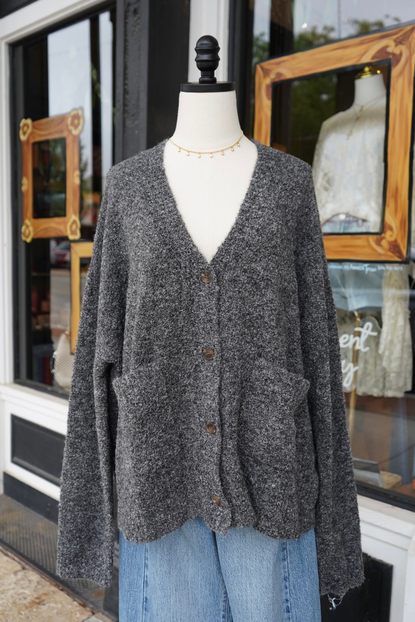 Trina Front Pocket Oversized Cardi