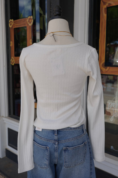 Fiona Pointelle Long Sleeve