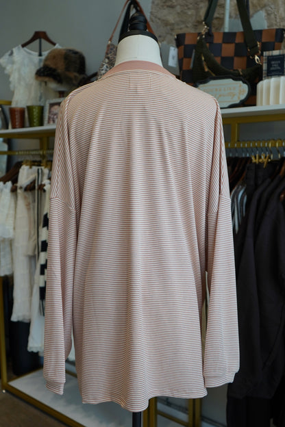 Gracie Stripe Oversized Shirt