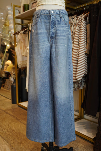 Kallie Faux Denim Sweatpants