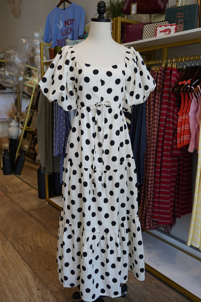 Liana Polka Dot Maxi Dress