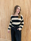 Lia Striped Ribbed-Knit Sweater