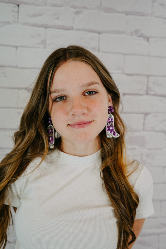 Game Day Boot Earrings