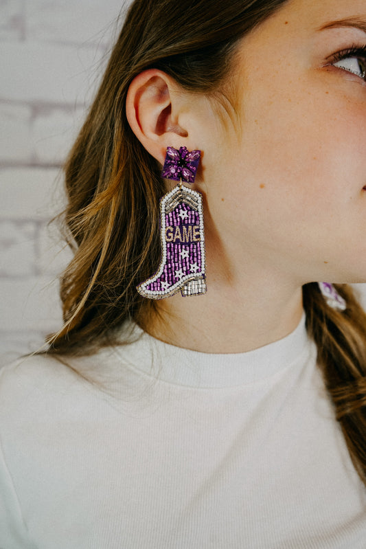 Game Day Boot Earrings