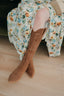floral midi dress cap sleeve leg slit open back bow tie