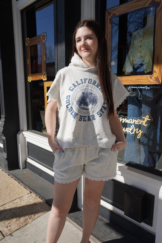 Mollie Hoodie Lace Trim Set