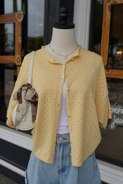 Annalise Pointelle Cardigan