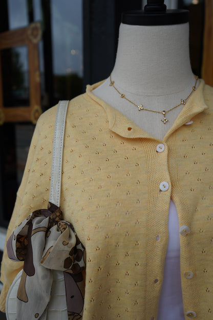Annalise Pointelle Cardigan