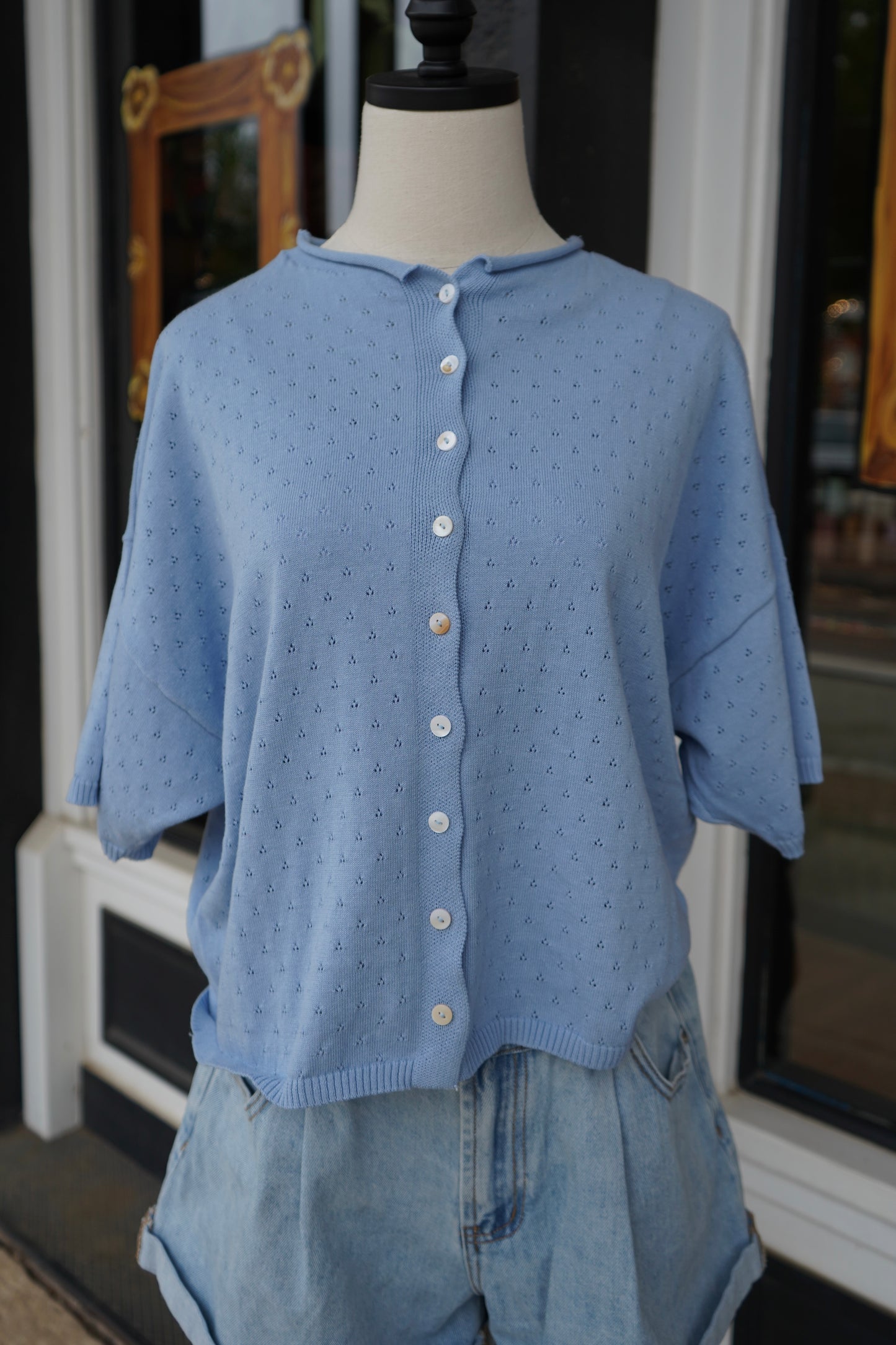 Annalise Pointelle Cardigan