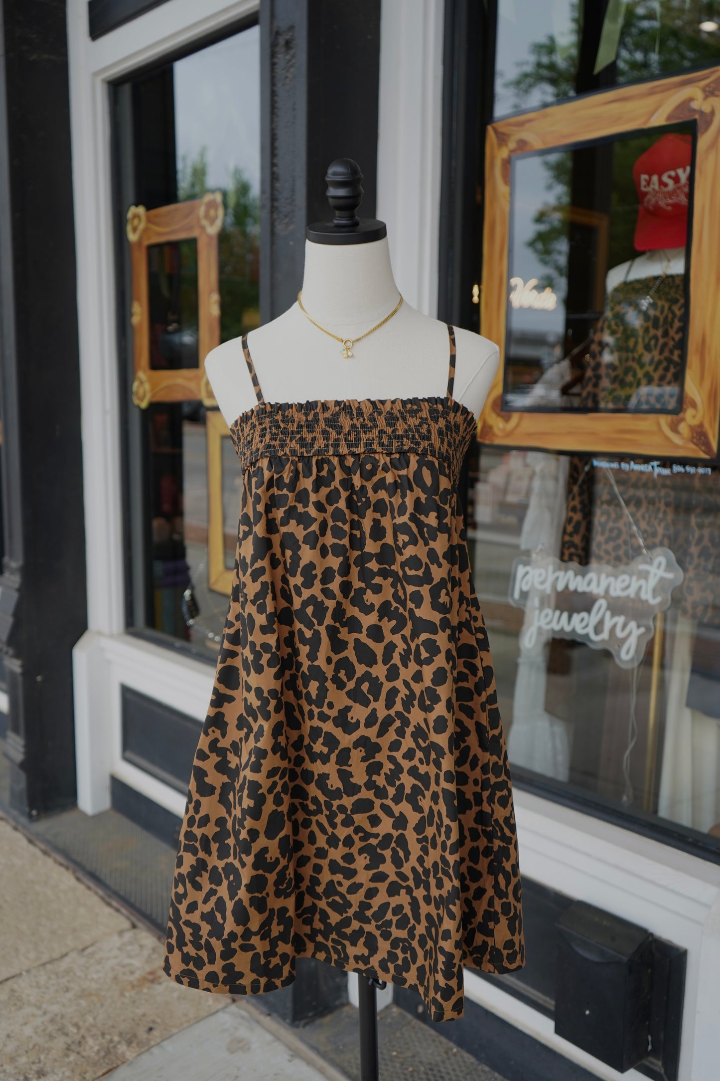 Lori Leopard Mini Dress