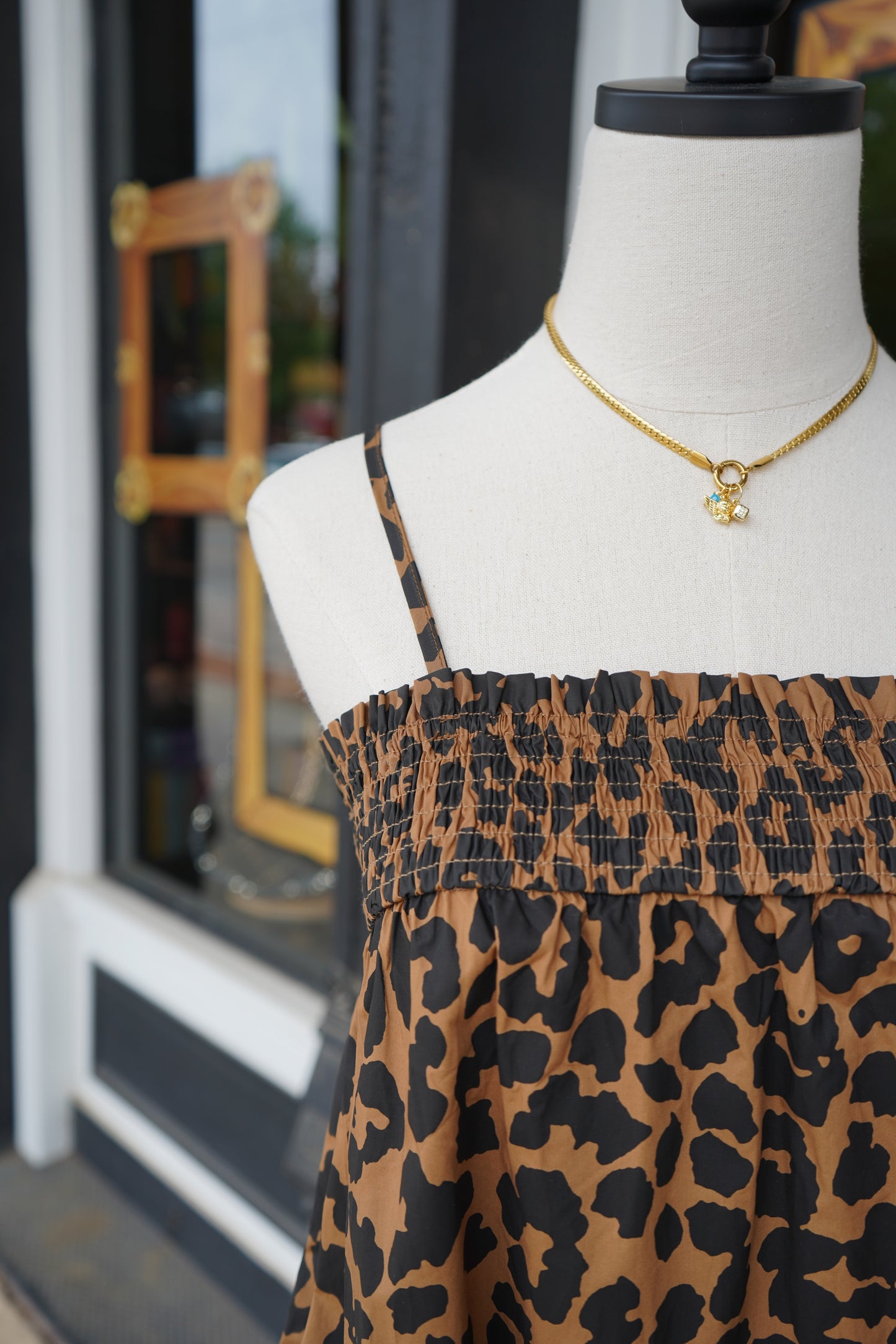 Lori Leopard Mini Dress