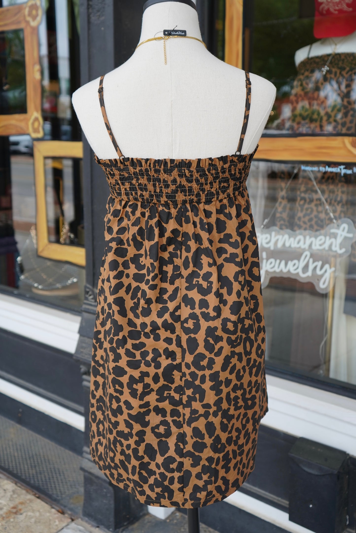 Lori Leopard Mini Dress