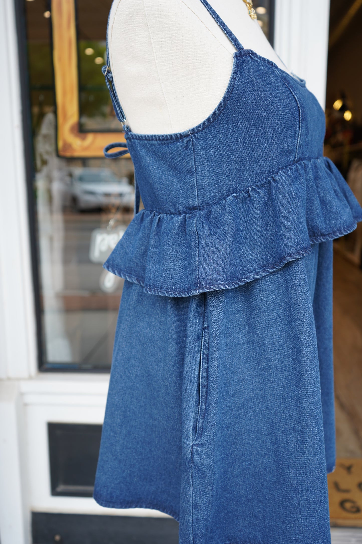 Ronnie Denim Mini Dress