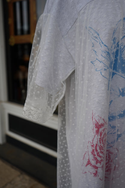 Angel Lace Layered T-shirt Dress