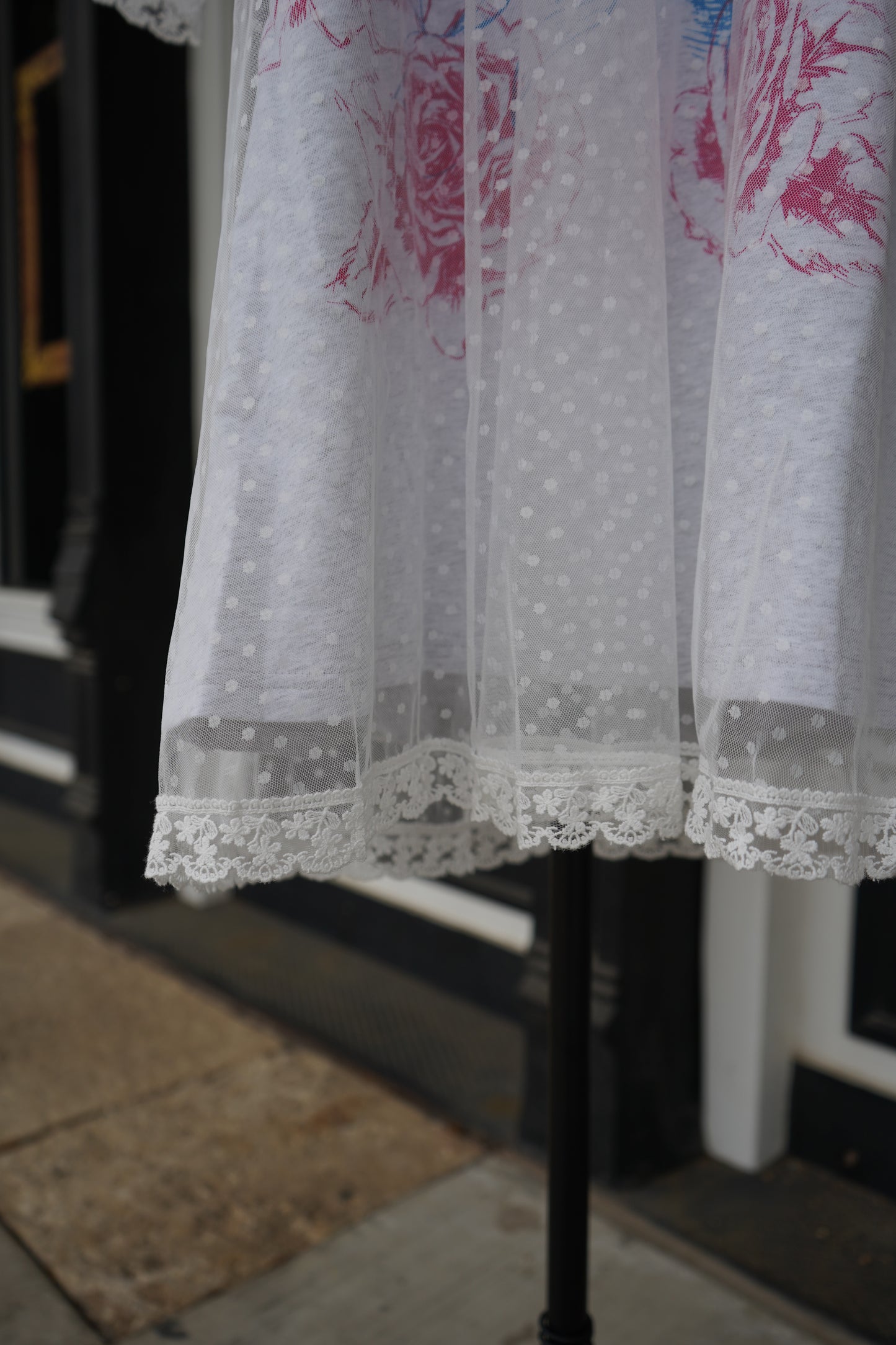 Angel Lace Layered T-shirt Dress